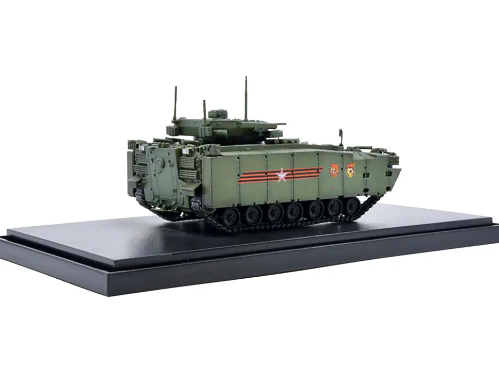 Russian Object 695 Kurganets 25 Infantry Fighting Vehicle with Four Kornet EM Guided Missiles Moscow Victory Day Parade 1/72 Diecast Model Panzerkampf 12205PA