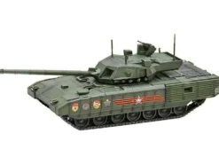 Russian T14 Armata MBT Main Battle Tank Green Camouflage Armor Premium Series 1/72 Diecast Model Panzerkampf 12166PE