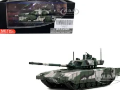 Russian T14 Armata MBT Main Battle Tank Multi Woodland Camouflage Armor Premium Series 1/72 Diecast Model Panzerkampf 12166PA
