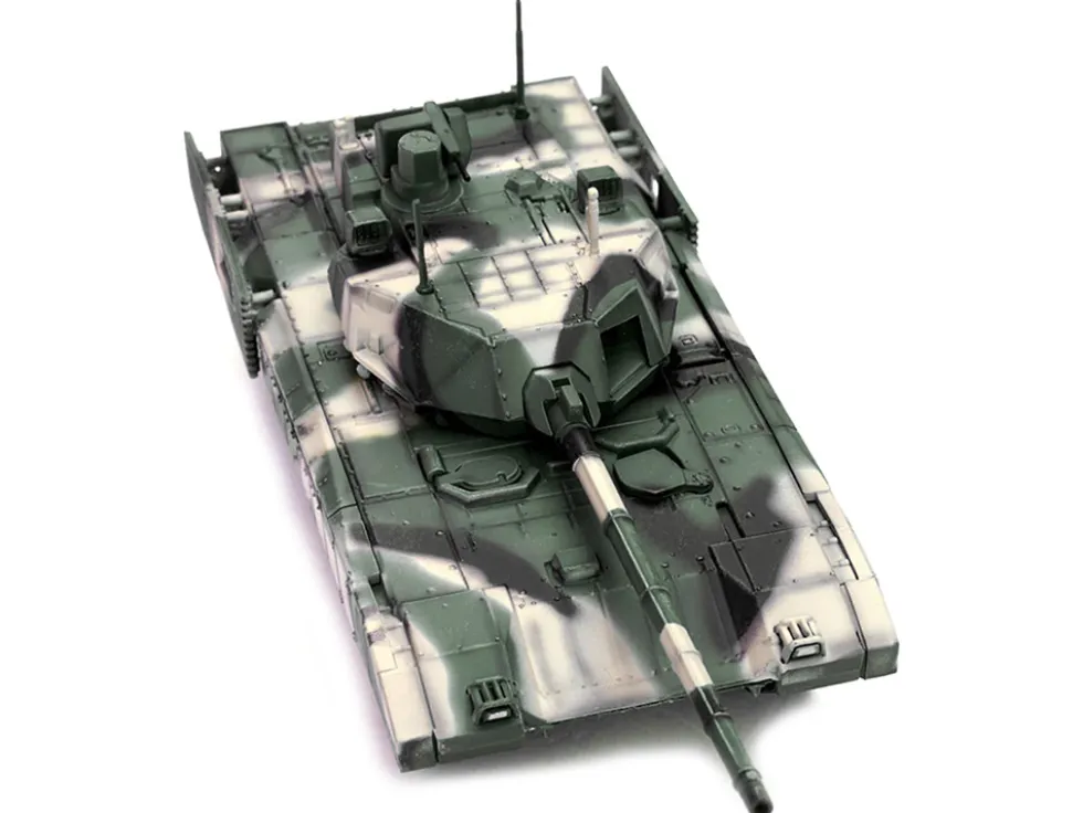 Russian T14 Armata MBT Main Battle Tank Multi Woodland Camouflage Armor Premium Series 1/72 Diecast Model Panzerkampf 12166PA