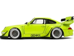 RWB Body Kit "Genki" Lime Green "Pink Slips" Series 1/18 Diecast Model Car by Jada