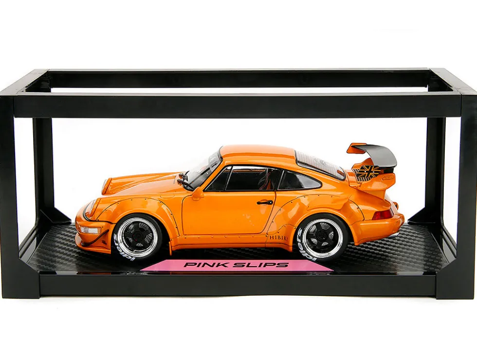 RWB Bodykit "Hibiki" Orange Metallic "Pink Slips" Series 1/18 Diecast Model Car by Jada