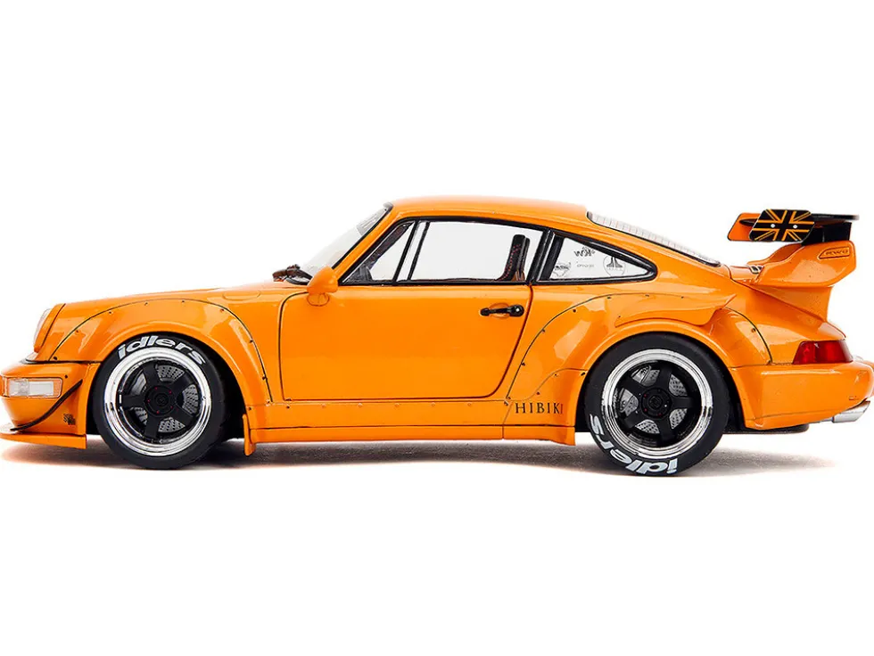 RWB Bodykit "Hibiki" Orange Metallic "Pink Slips" Series 1/18 Diecast Model Car by Jada