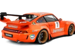 2020 RWB Bodykit #7 "Jagermeister" Orange with Graphics 1/18 Diecast Model Car by Solido