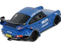 RWB Bodykit "OSHO Arrow" Blue 1/18 Model Car by GT Spirit