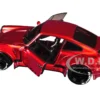 RWB Body Kit Red Metallic with Black Stripes "Pink Slips" Series 1/18 Diecast Model Car by Jada
