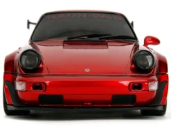 RWB Body Kit Red Metallic with Black Stripes "Pink Slips" Series 1/18 Diecast Model Car by Jada