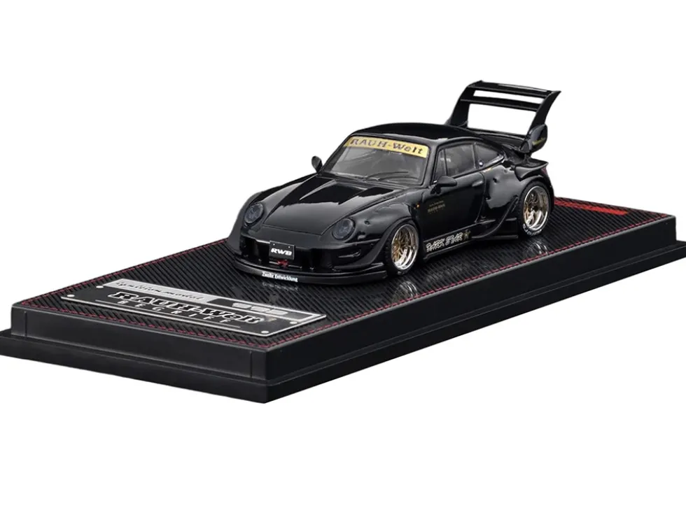 RWB 993 "Dark Star" Black 1/64 Diecast Model Car by Ignition Model