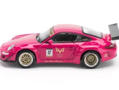 RWB 997 #12 "Hotel Ava" Pink Metallic 1/64 Diecast Model Car by Pop Race