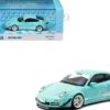RWB 997 "Lomianki" Light Blue with White Stripes "Hobby64" Series 1/64 Diecast Model Car by Tarmac Works