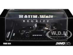 RWB 964 Matt Black 1/64 Diecast Model Car by Inno Models