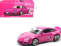RWB 997 Pink 1/64 Diecast Model Car by Pop Race