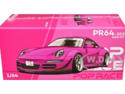 RWB 997 Pink 1/64 Diecast Model Car by Pop Race