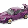 RWB 997 Purple Metallic with Black Stripes 1/64 Diecast Model Car by Pop Race