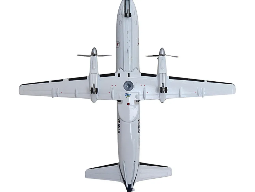 Saab 340A Commercial Aircraft "Delta Connection - Business Express Airlines" (N749BA) White with Dark Blue and Red Stripes "Gemini 200" Series 1/200 Diecast Model Airplane by GeminiJets