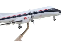 Saab 340A Commercial Aircraft "Delta Connection - Business Express Airlines" (N749BA) White with Dark Blue and Red Stripes "Gemini 200" Series 1/200 Diecast Model Airplane by GeminiJets