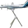 Saab 340A Commercial Aircraft "Eastern Express/Bar Harbor" (N407BH) White with Blue Stripes "Gemini 200" Series 1/200 Diecast Model Airplane by GeminiJets