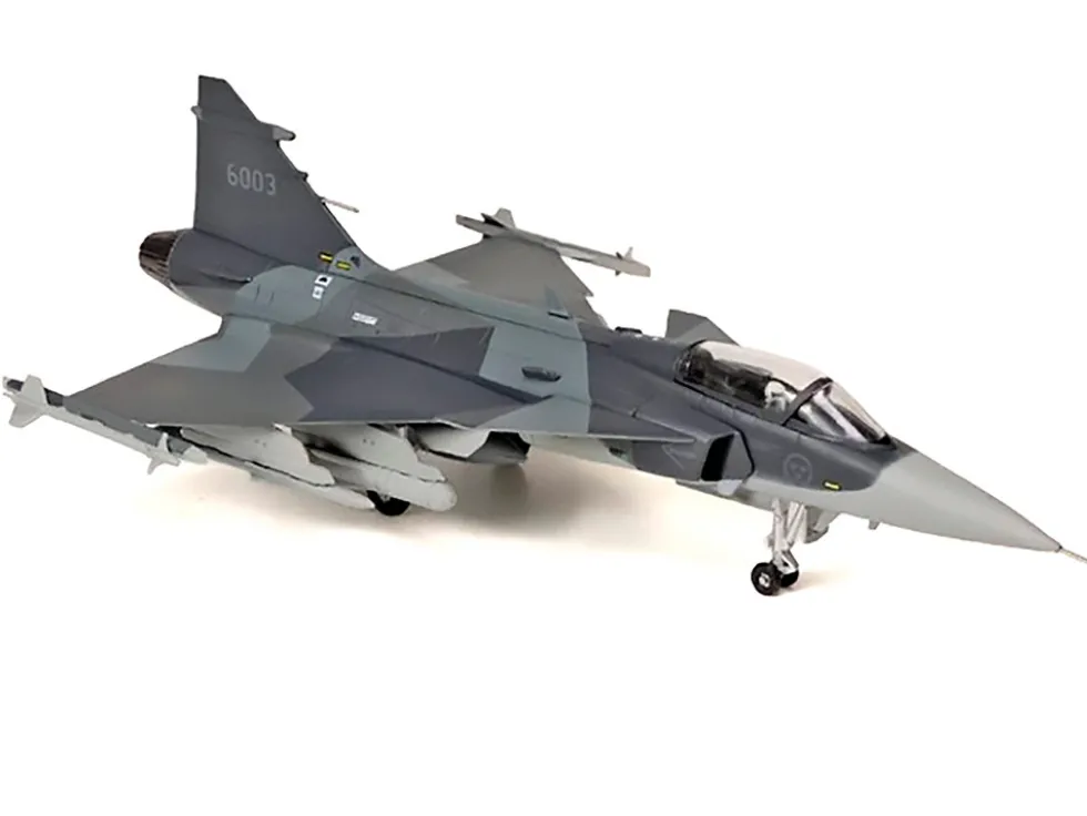 Saab JAS 39E Gripen Fighter Aircraft "6003, E-variant Pre-Production Test" (2023) Swedish Air Force 1/72 Diecast Model Airplane by Aviation 72