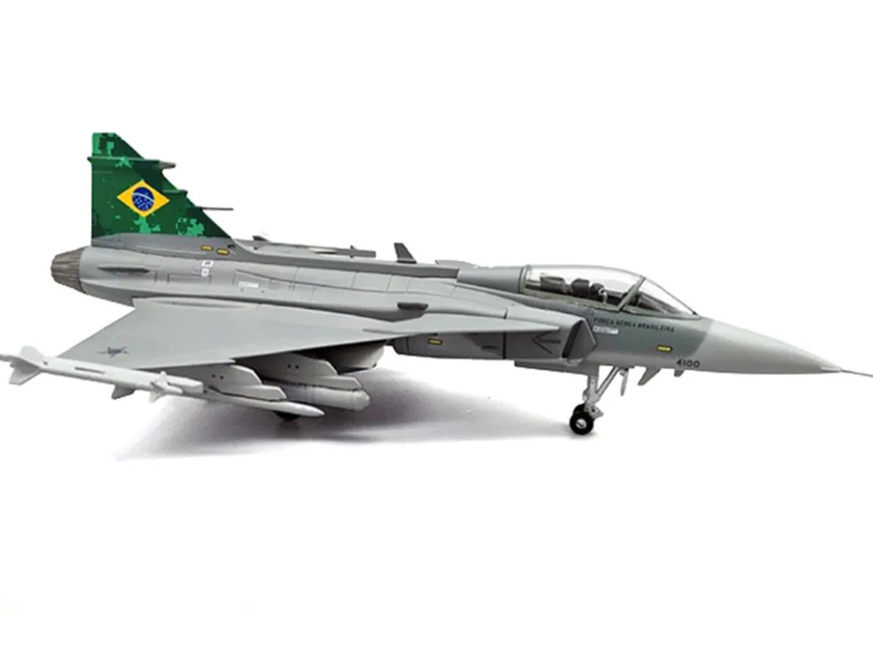 Saab JAS 39E Gripen Fighter Aircraft "Brazilian Air Force" 1/72 Diecast Model Airplane by Aviation 72