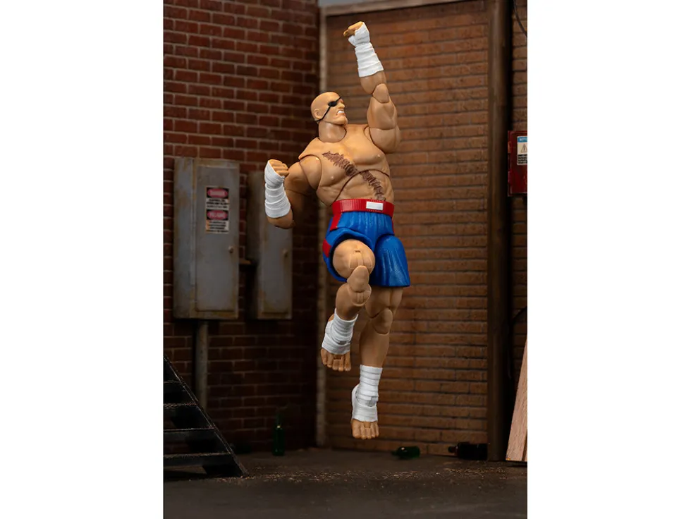 Sagat 7.5" Moveable Figure with Accessories and Alternate Head and Hands "Ultra Street Fighter II: The Final Challengers" (2017) Video Game Model by Jada
