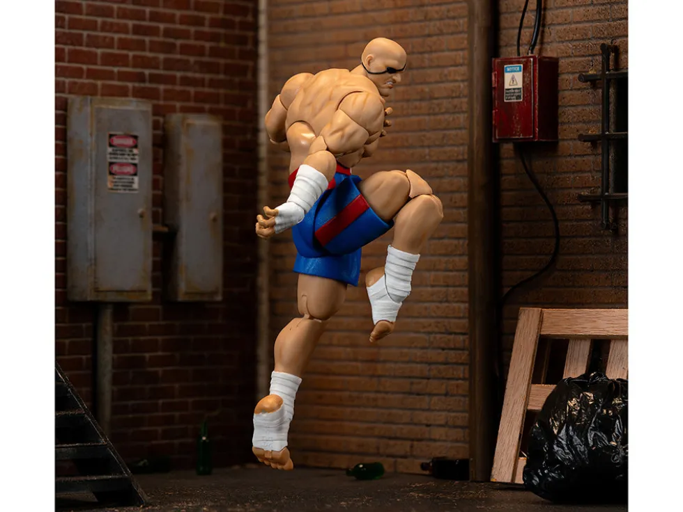Sagat 7.5" Moveable Figure with Accessories and Alternate Head and Hands "Ultra Street Fighter II: The Final Challengers" (2017) Video Game Model by Jada