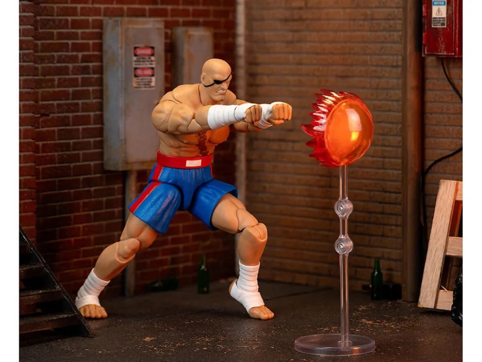 Sagat 7.5" Moveable Figure with Accessories and Alternate Head and Hands "Ultra Street Fighter II: The Final Challengers" (2017) Video Game Model by Jada