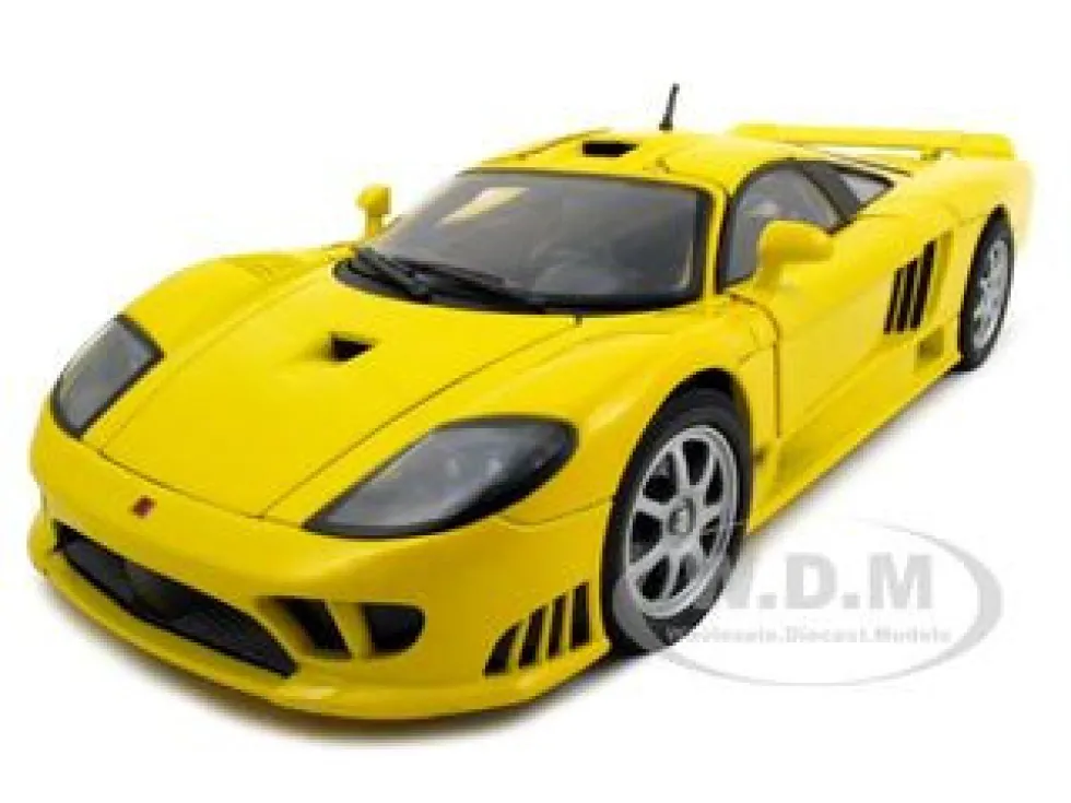 Saleen S7 Yellow 1/18 Diecast Model Car Motormax 73117