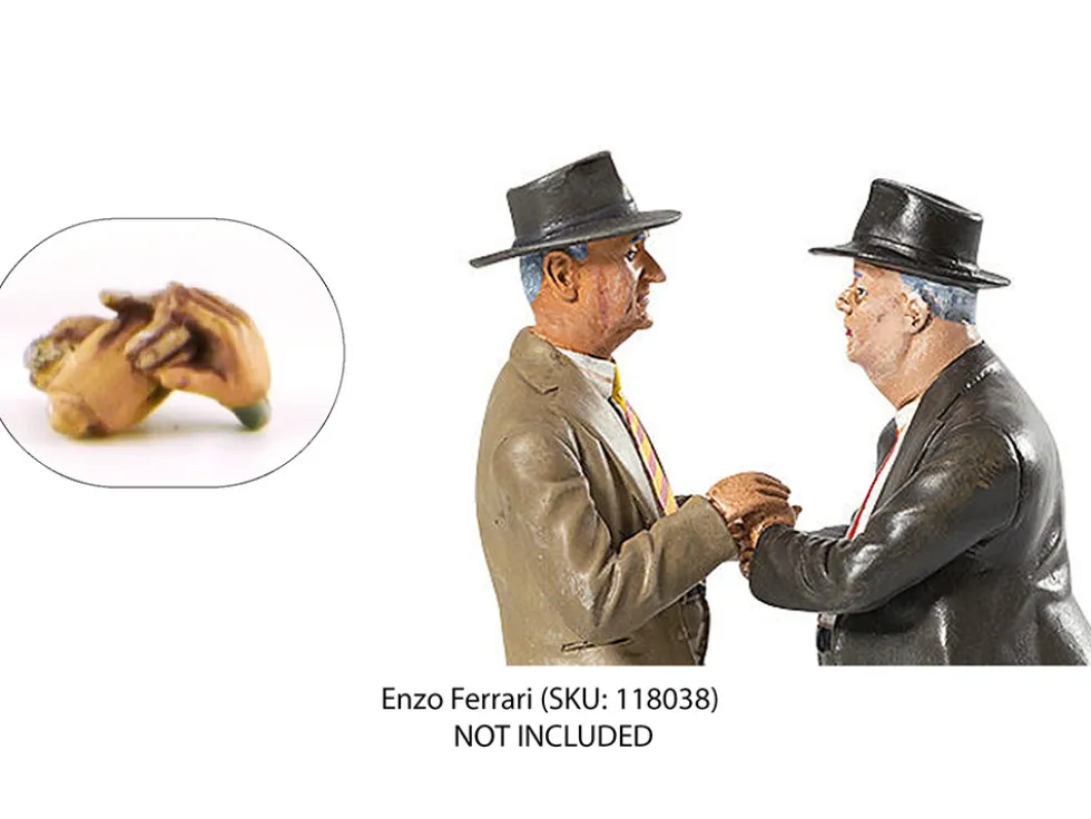 1950's Alfred Neubauer Figurine Additional Set of 4 Hands for 1/18 Scale Models Le Mans Miniatures 118039