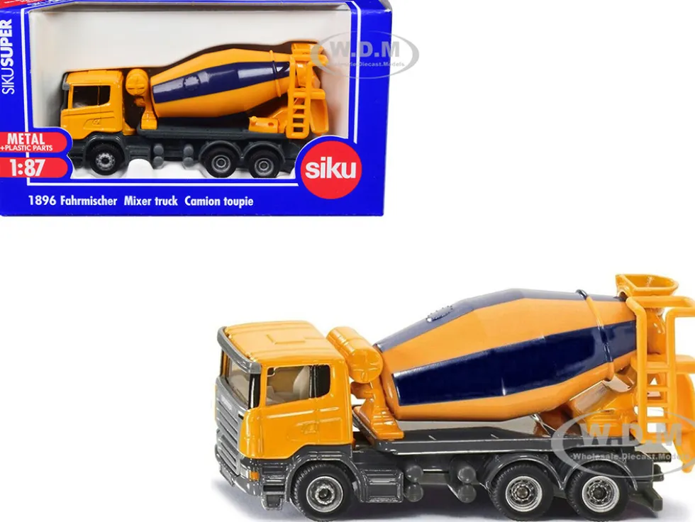 Scania Mixer Truck Yellow 1/87 HO Diecast Model Siku 1896