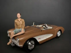 Seated Couple Release III 2 piece Figurine Set for 1/18 Scale Models American Diorama 38217 38218