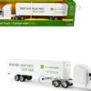 Semi Truck with Trailer "John Deere: Right Part. Right Price." White "Replica Play" Series 1/64 Diecast Model by ERTL TOMY