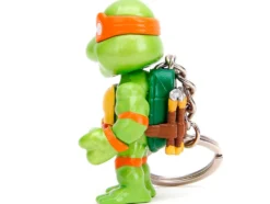 Set of 4 Diecast Figure Key Chains Teenage Mutant Ninja Turtles TV Series Metalfigs Series Diecast Models Jada 34359