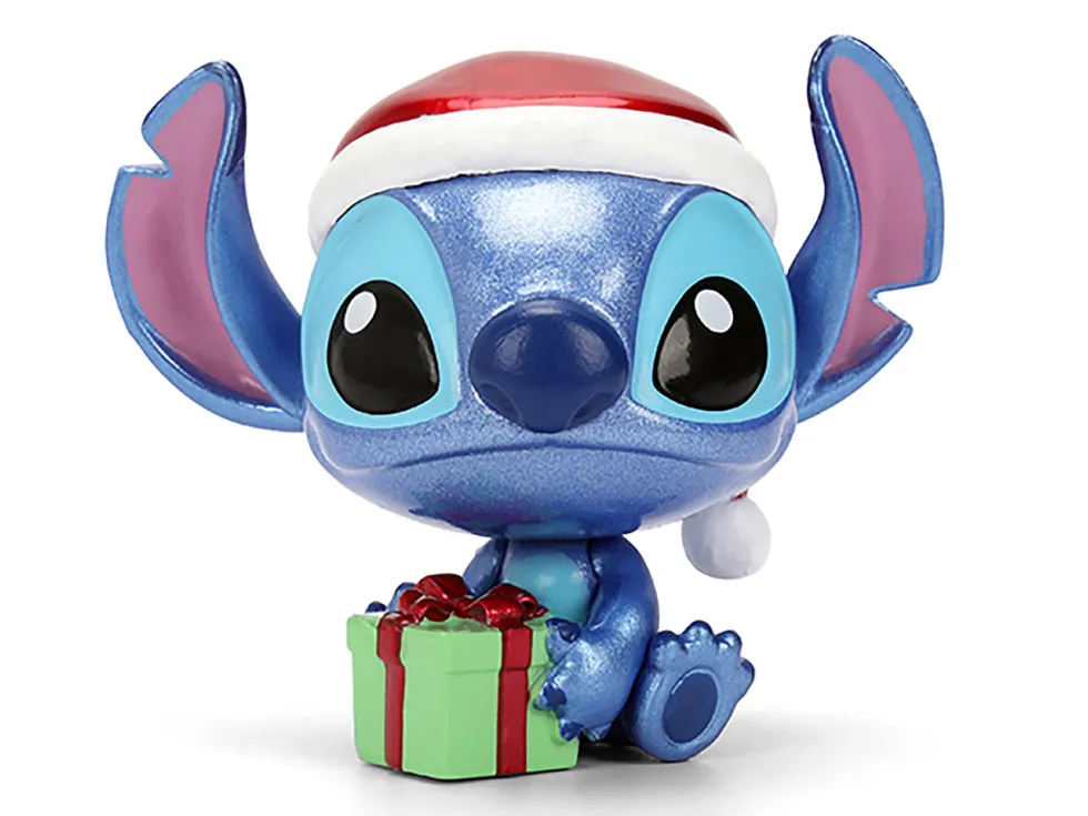 Set of 4 Diecast Figures "Disney's Stitch Christmas Edition" "Metalfigs" Series by Jada
