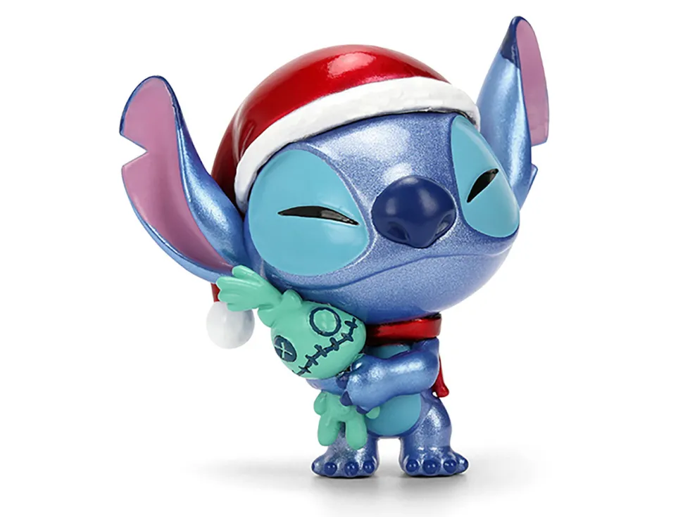 Set of 4 Diecast Figures "Disney's Stitch Christmas Edition" "Metalfigs" Series by Jada