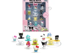 Set of 12 Diecast Figures "Hello Kitty and Friends" Franchise "Nano Metalfigs" Series Diecast models by Jada