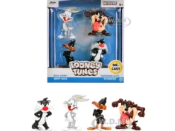 Set of 4 Diecast Figures "Looney Tunes" "Metalfigs" Series Diecast Models by Jada