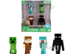 Set of 4 Diecast Figures "Minecraft" Video Game Wave 3 "Metalfigs" Series Diecast models by Jada