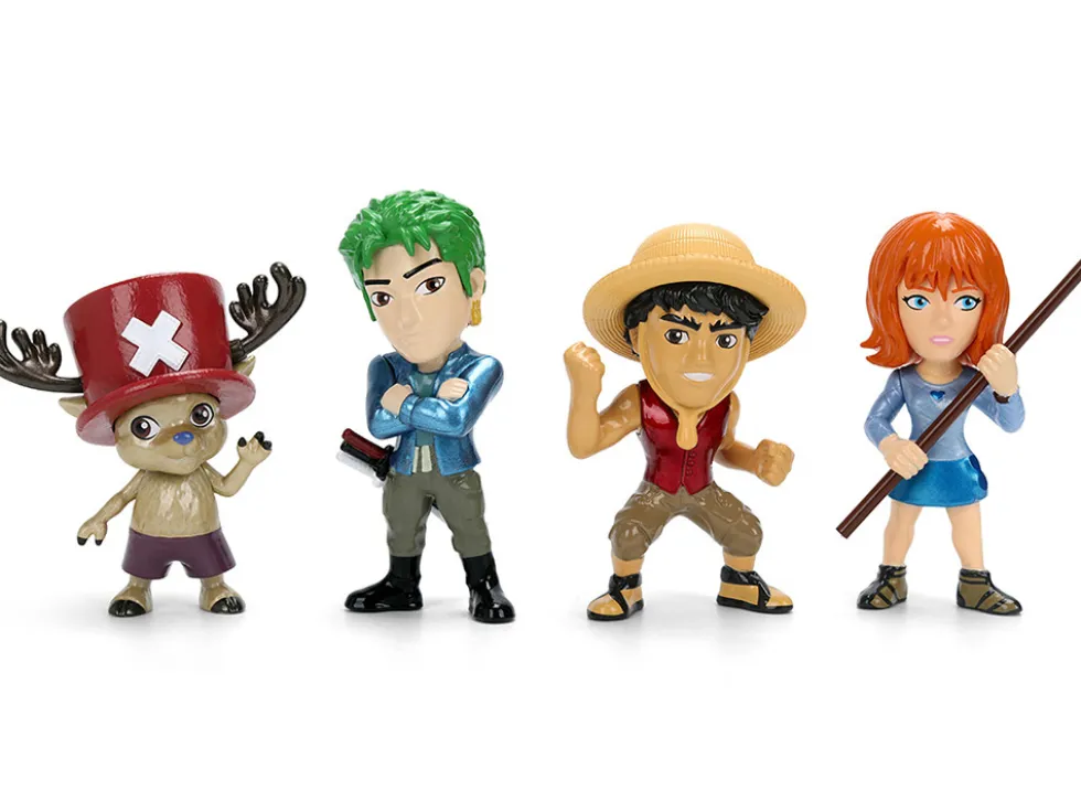 Set of 4 Diecast Figures "One Piece" (2023-Current) TV Series "Metalfigs" Series Diecast models by Jada