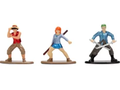 Set of 3 Diecast Figures "One Piece" (2023-Current) TV Series "Nano Metalfigs" Series Diecast Models by Jada
