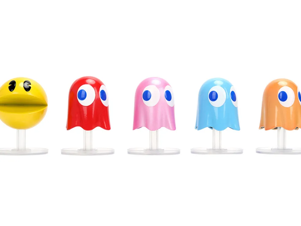 Set of 5 Diecast Figures "Pac-Man" (1980) Video Game "Metalfigs" Series Diecast Models by Jada