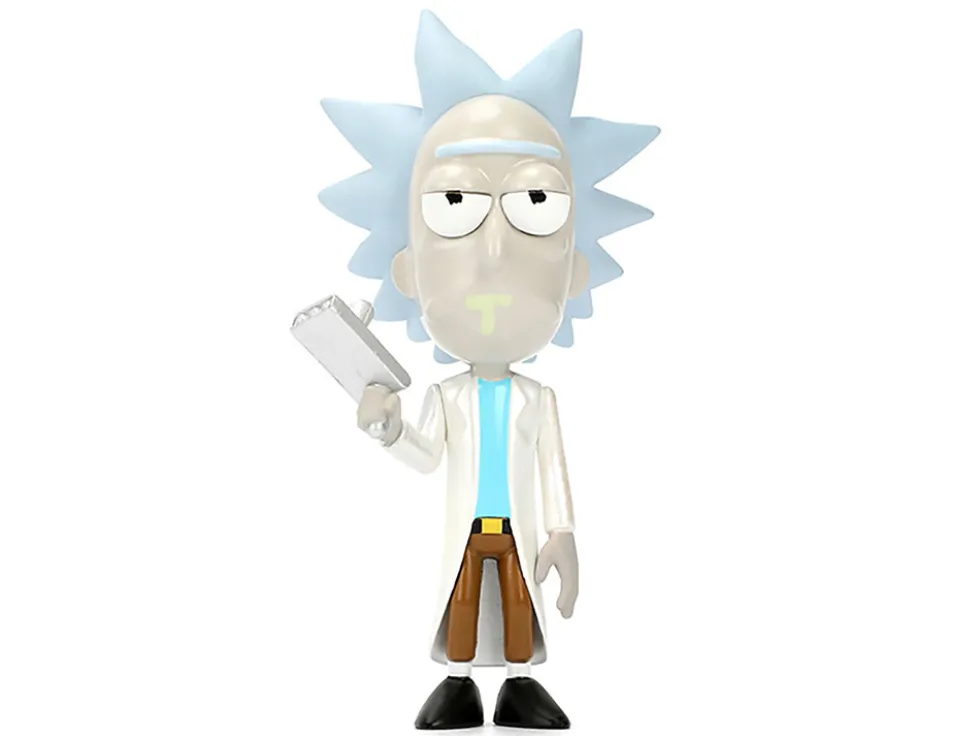 Set of 4 Diecast Figures "Rick and Morty" (2013-Current) TV Series "Metalfigs" Series Diecast Models by Jada
