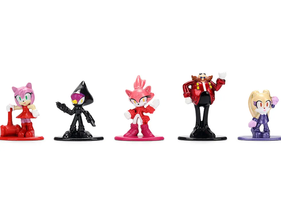 Set of 12 Diecast Figures "Sonic The Hedgehog" Video Games "Nano Metalfigs" Series Diecast Models by Jada