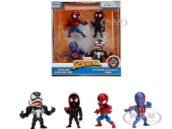 Set of 4 Diecast Figures "Spider-Man" Wave 4 "Metalfigs" Series Diecast models by Jada