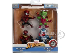 Set of 4 Diecast Figures "Spider-Man" "Metalfigs" Series Diecast Models by Jada