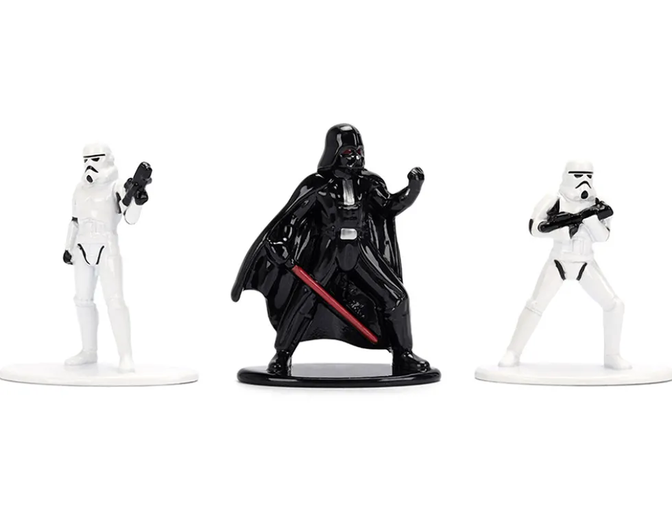 Set of 3 Diecast Figures "Star Wars" Movie Franchise "Nano Metalfigs" Series Diecast Models by Jada