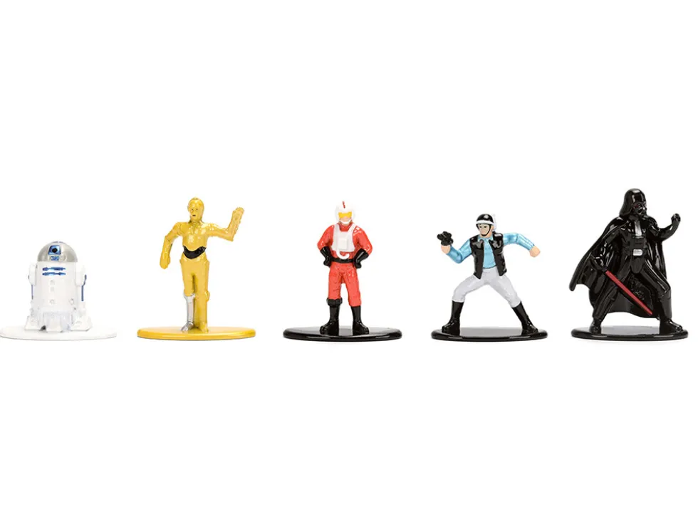 Set of 12 Diecast Figures "Star Wars" Movie Franchise "Nano Metalfigs" Series Diecast Models by Jada