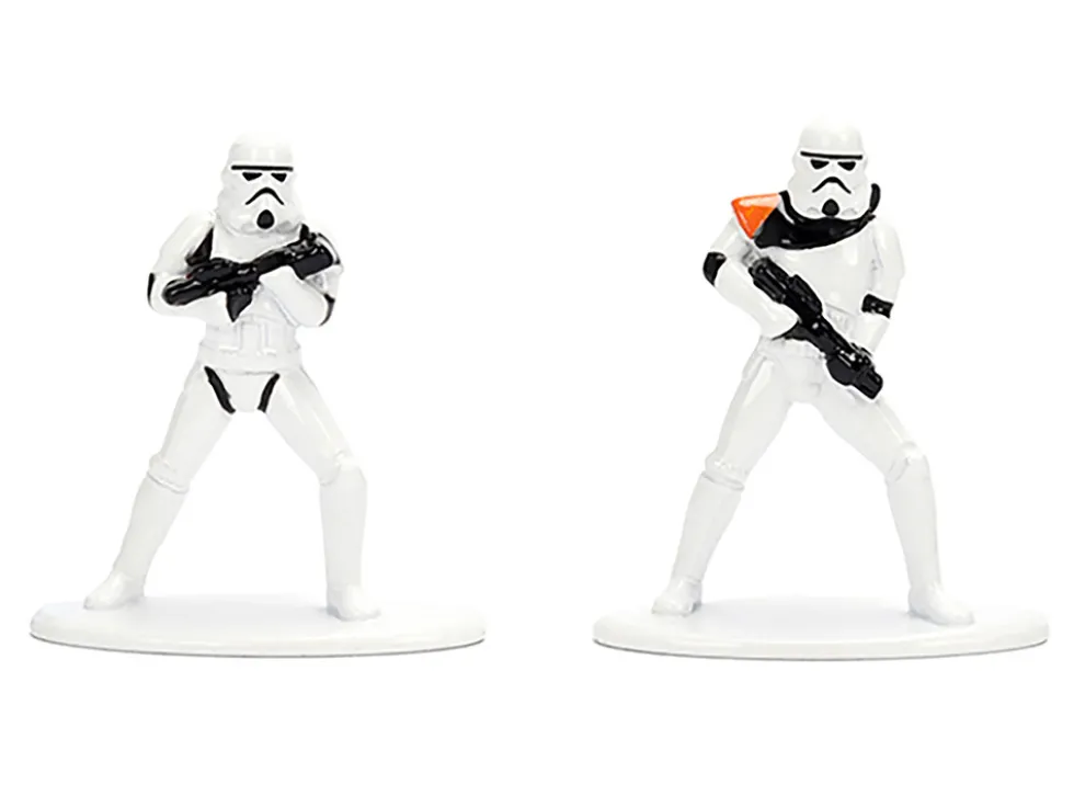 Set of 12 Diecast Figures "Star Wars" Movie Franchise "Nano Metalfigs" Series Diecast Models by Jada