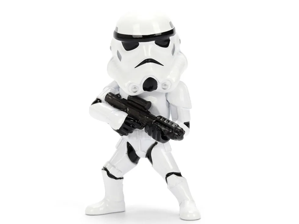 Set of 4 Diecast Figures "Star Wars" Movie Franchise "Metalfigs" Series Diecast Models by Jada