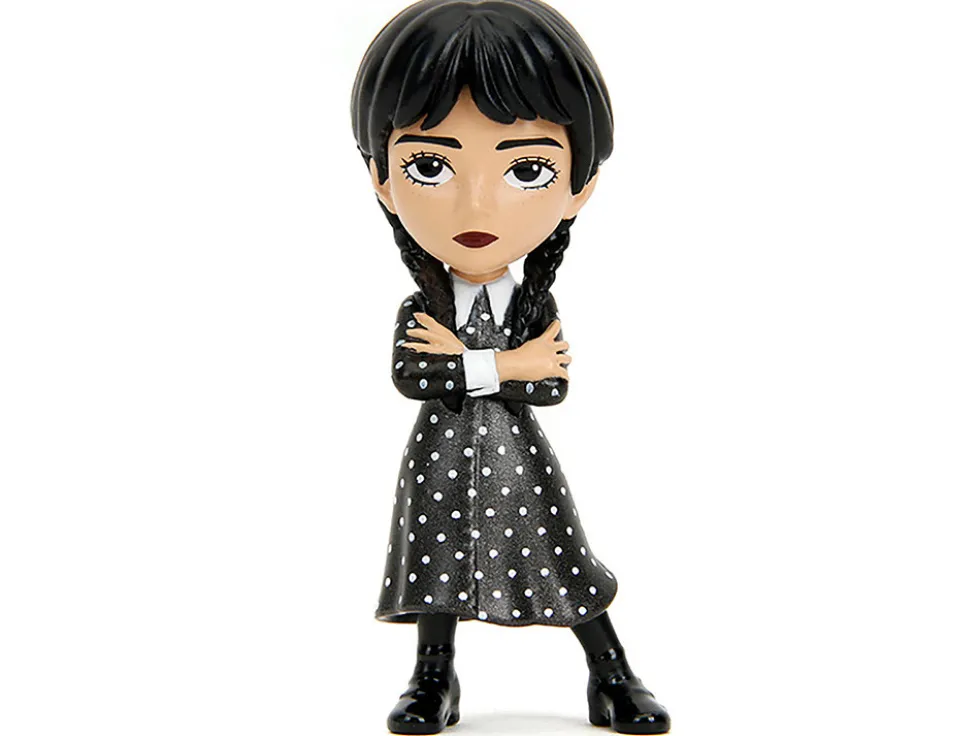 Set of 4 Diecast Figures Wednesday 2022 Current TV Series Metalfigs Series Diecast Models Jada 35325