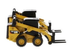 Set of 2 pieces CAT Caterpillar 272D2 Skid Steer Loader CAT Caterpillar 297D2 Compact Track Loader Accessories 1/64 Diecast Models Diecast Masters 85693